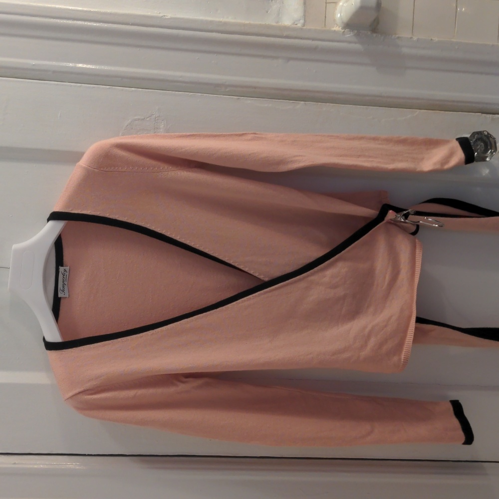 Temperly London Silk Cashmere Wrap Around Sweater, Sz M, Excell. Cond.
